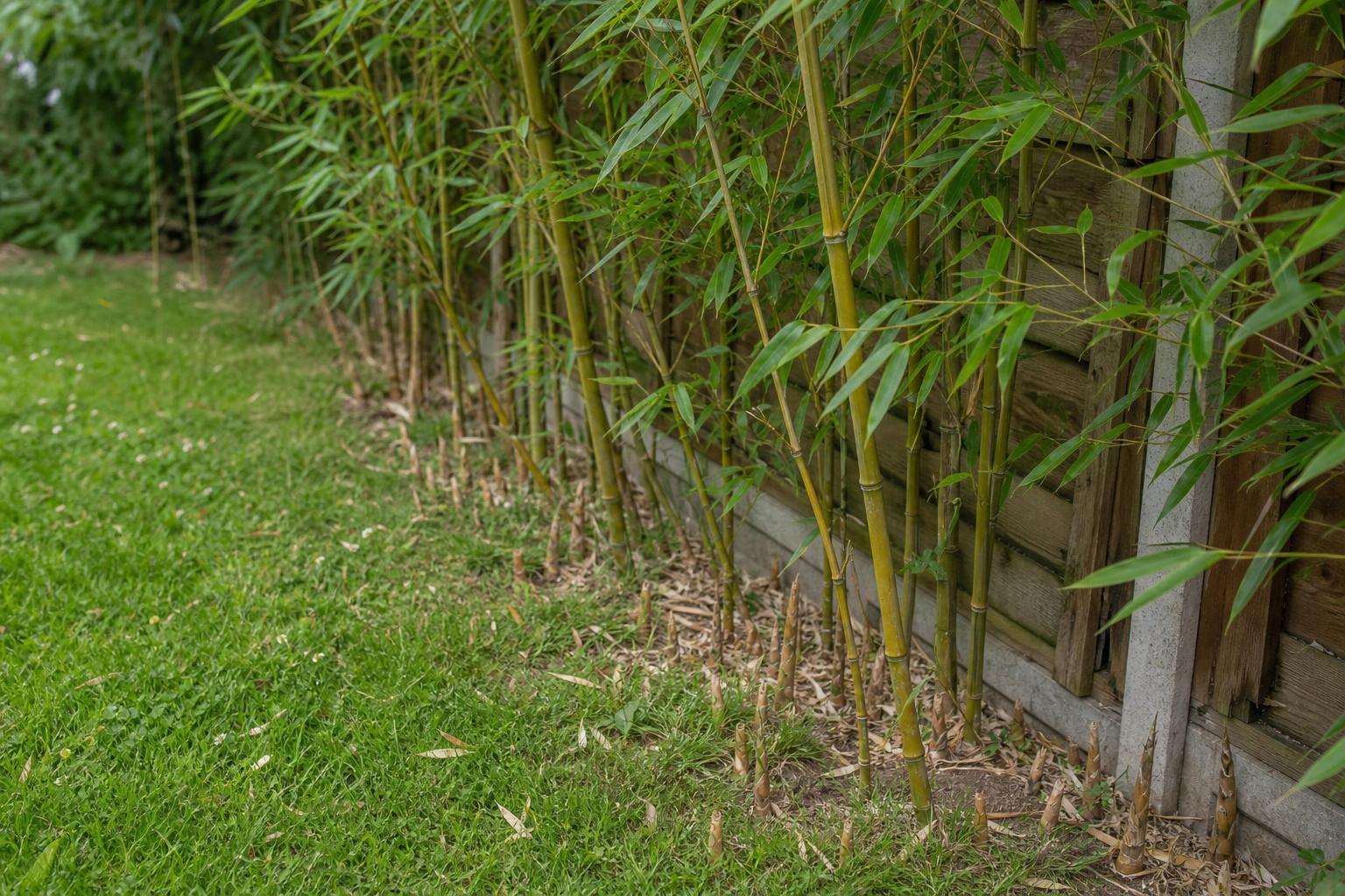 Running Bamboo (Phyllostachys spp.) — photorealistic identification photograph